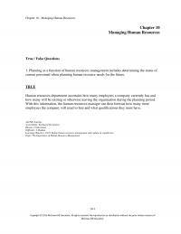 Management Chapter 10 Remember Difficulty Easy Learning Objective Summarize
