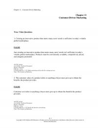 Management Chapter 11 Creating an innovative product that meets many users’ needs is sufficient in