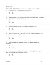 Human Resources Chapter 6 Compensable Factors Skill Blocks And Competency Sets Are Used For Assessing Relative