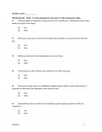Human Resources Chapter 10 Which The Following Statements True The Halsey Method Version Derives Its Name