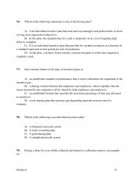 Human Resources Chapter 10 Stock Options Plans Merit Pay Plans Which The Following Advantage Gainsharing Plans