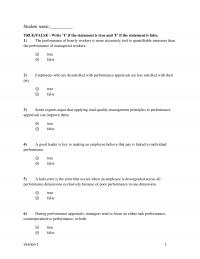 Human Resources Chapter 11 Version Standard Rating Scales Behaviorally Anchored Rating Scales Management Objectives Ranking When