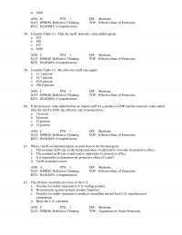International Business Chapter 4 If the domestic value added before an import tariff for a produce