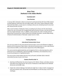 International Business Chapter 8 Starbucks Must Consider Cultural Differences With The United States Where Headquartered The