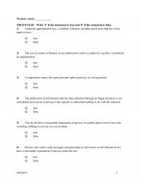 Journalism Chapter 7 One The Most Important Scholarly Articles Contributing The Legal Recognition Right Privacy