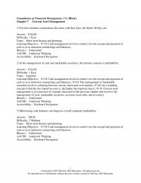 Investments & Securities Chapter 7 Management General Learning Objective Cash Management