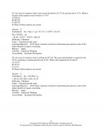 Investments & Securities Chapter 10 Stock Valuation Based Determining The Present Value The Future Benefits Equity Ownership