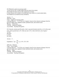 Investments & Securities Chapter 11 Within the capital asset pricing model&nbsp;
