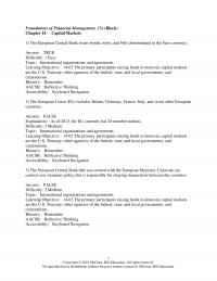 Investments & Securities Chapter 14 The European Central Bank issues bonds, notes, and bills denominated in the Euro currency