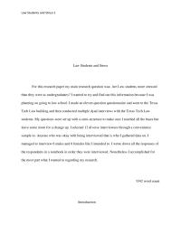 Law Students And Stress