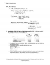 Investments & Securities Chapter 3 Homework Indicate There Improvement Decline Total Asset Turnover And Based The Other Ratios