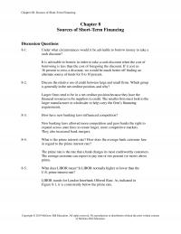 Investments & Securities Chapter 8 Sources of Short-Term Financing