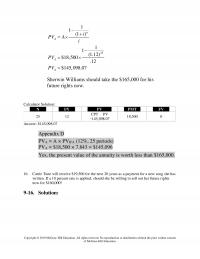 Investments & Securities Chapter 9 Homework The Factor Closest The Year Row Present Value You Owe Payable The