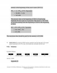 Investments & Securities Chapter 9 If you borrow $9,441 and are required to pay back the loan in five equal annual
