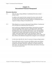 Investments & Securities Chapter 21 Homework Whenever Multinational Company Has Difficulty Raising Equity Capital Due Lack Adequate Private