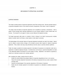 International Business Chapter 13 Adjustment The Balance Payments Viewed Automatic Process The Monetary Approach After Completing