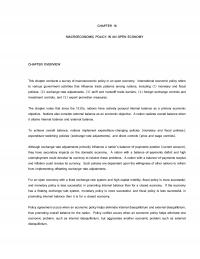 International Business Chapter 16 Policy Agreement Occurs When Economic Policy Helps Eliminate Internal Disequilibrium And External