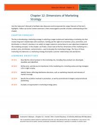 Management Chapter 12&nbsp;Use this Instructor’s Manual to facilitate class discussion and incorporate