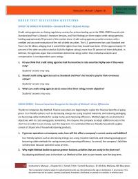 Management Chapter 16 Credit Rating Agencies Provide Investors With Credible And Accurate Evaluation The Risk