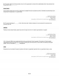 Marketing Chapter 8 The public relations tool that provides a forum for the organization to share with its stakeholders