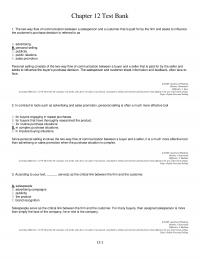 Marketing Chapter 12 Identifying And Qualifying Such Individuals And Organizations Search New Business Opportunities The