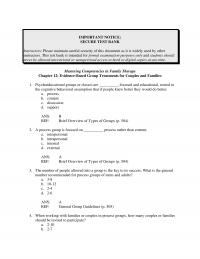 Counseling Chapter 12 What The General Number Recommended For Process Groups Teens And Adults Ans