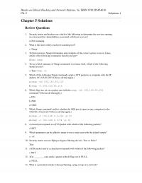Networking Chapter 5 Homework Buffered Null Scan Requires Setting The Fin Ack And Urg Flags True
