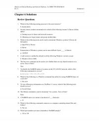 Networking Chapter 6 Homework Net Use Which Port Numbers Are Most Vulnerable Netbios Attacks Handson Ethical