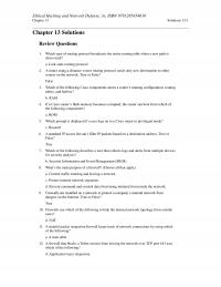 Networking Chapter 13 Homework Tcp Port Uses Which The Following Application Layer Inspection Ethical Hacking And