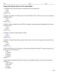 Networking Chapter 8 Note Answer Which The Following Selinux Security Mechanism That Enforces Access Rules Based