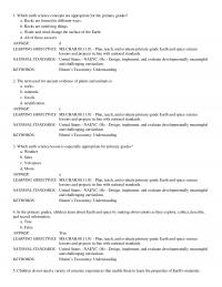 Elementary Education Chapter 11 Earths Materials True False Answer False Learning Objectives Mschar Plan Teach And