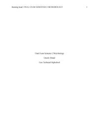 Micro Running head FINAL EXAM