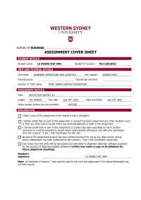 Reflective Report