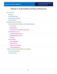 International Business Mod04 Describe Frameworks Sustainability Key Terms Systems For Achieving Sustainability Life Cycle Assessment