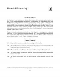 Investments & Securities Chapter 4 Developing pro forma statements is a fairly involved process.