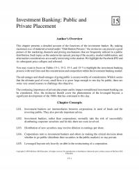 Investments & Securities Chapter 15 The Distribution Process The Managing Investment Banker Forms Underwriting Syndicate Investment Bankers