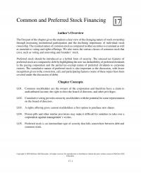Investments & Securities Chapter 17 The Stockholder Can Cast One Vote For Each Share Stock Owned Times