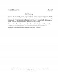 Investments & Securities Chapter 24 1 Debt Total Assets Times Interest Earned Fixed Charge Coverage Current Ratio Return