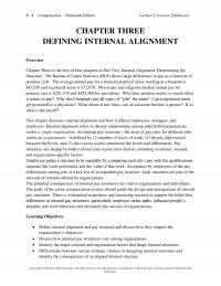 Human Resources Chapter 3 This chapter discusses internal alignment and how it affects employees, managers