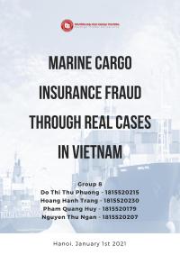 Marine cargo insurance