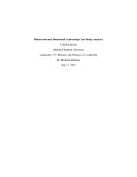 Leadership Case Study