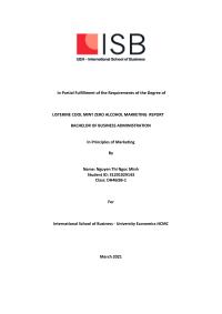 Marketing Report In Partial