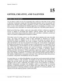 Economics Chapter 15 Children Who Were Once Excluded From Programs For The Gifted Are Now