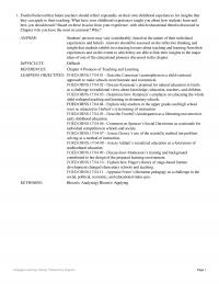 Economics Chapter 4 Easyreferences Principles Teaching And Learninglearning Objectives Foedorns Determine How Pestalozzi S Emphasis Educating