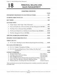 Marketing Chapter 18 The Tasks Involved Managing Personal Selling Include Setting Objectives Organizing The Salesforce
