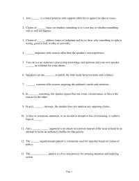 Communications Chapter 24 The Organizational Pattern Commonly Used For Speeches Based Claims Policy The Pattern