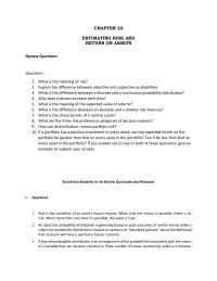 Risk Management CHAPTER