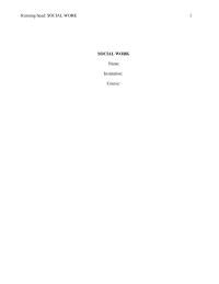 Ethics For Social Workers