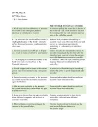 Preventive Internal Control