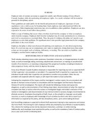 Responsibilities Of Employees And Management